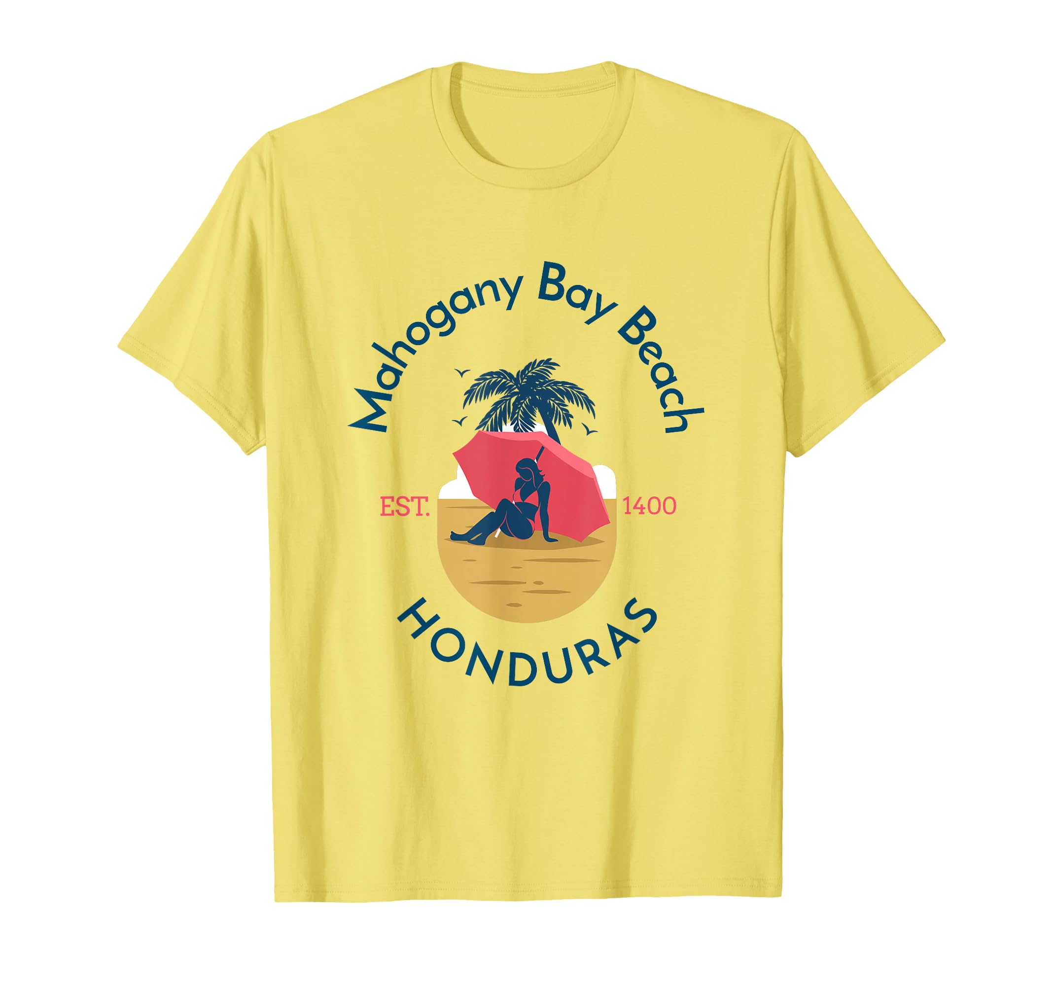 Yo Minus Mahogany Bay Beach Honduras T-Shirt - Unique Graphic for Adults - T-Shirt, Sweatshirt, Hoodie