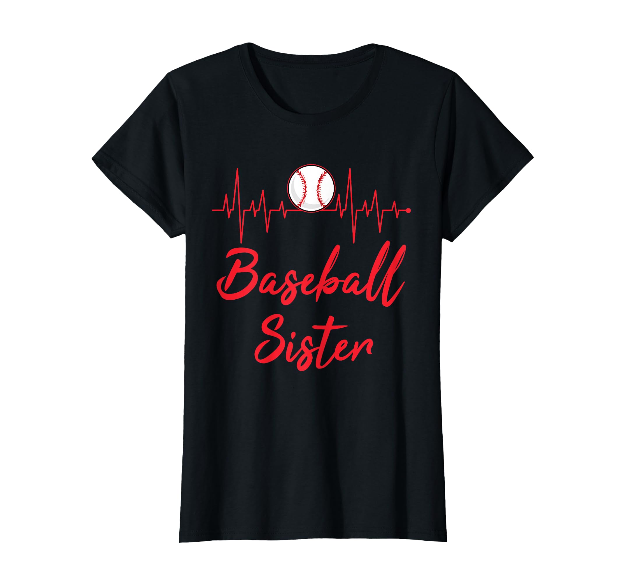 Baseball Sister T-Shirt - Custom Art Print for Adults - T-Shirt, Sweatshirt, Hoodie