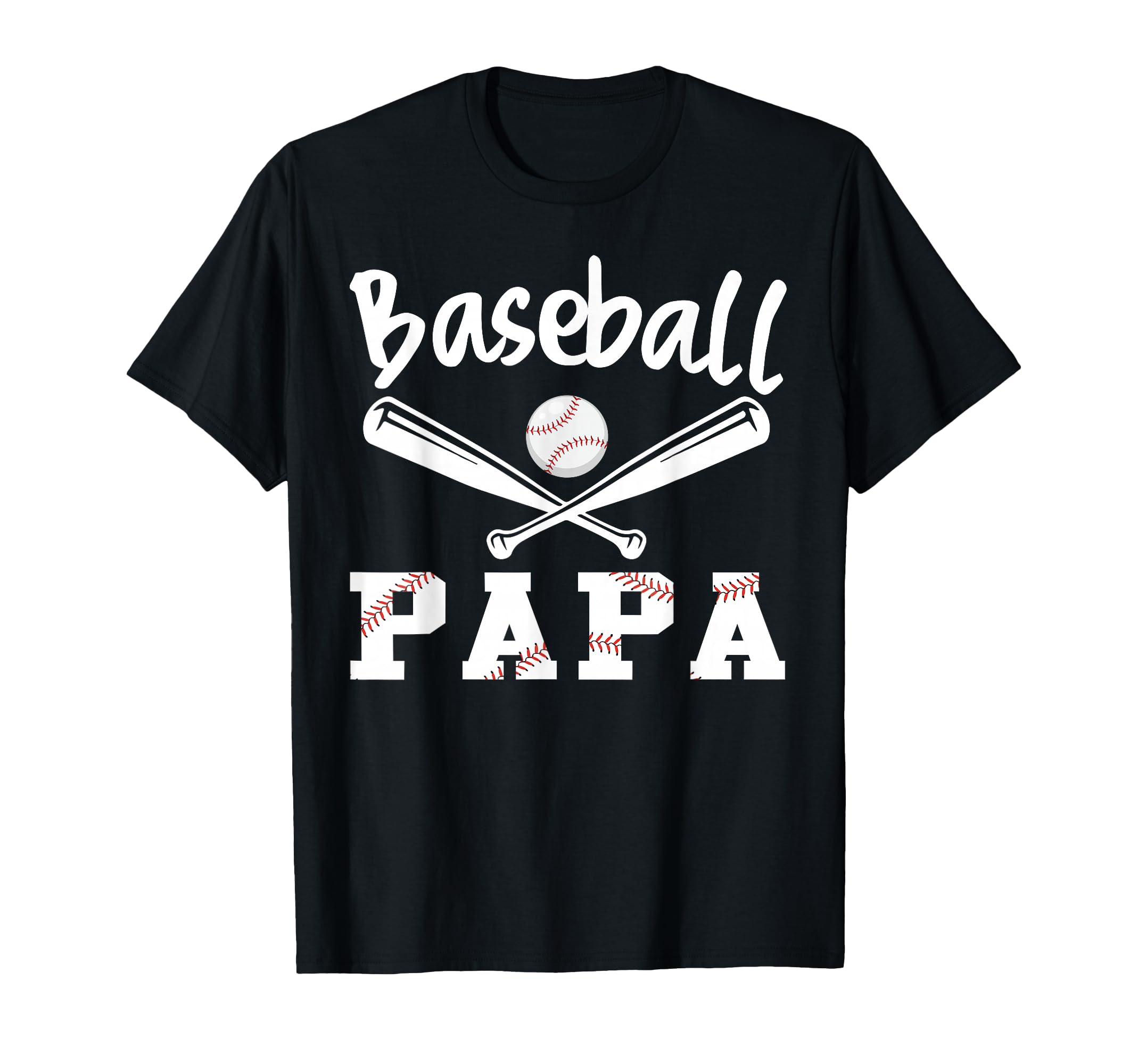 Funny Baseball Papa Sports Baseball T-Shirt - Aesthetic Graphic for Adults - T-Shirt, Sweatshirt, Hoodie