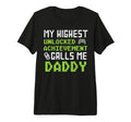 Highest Unlocked Achievement Calls Me Dad T-Shirt - Novelty Apparel Unisex - T-Shirt, Sweatshirt, Hoodie