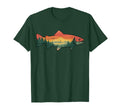 Trout Fish Tree Wildlife Nature Forest T-Shirt - Unique Graphic Unisex - T-Shirt, Sweatshirt, Hoodie