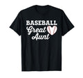 Baseball Great Aunt Love Heart T-Shirt - Novelty Apparel Men Women - T-Shirt, Sweatshirt, Hoodie