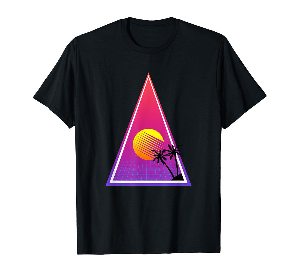 Wave Sunset Vaporwave Futurism T-Shirt - Minimalist Print for Adults - T-Shirt, Sweatshirt, Hoodie