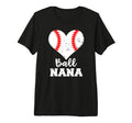 Ball Nana Funny Baseball Nana Tri Blend T-Shirt - Trendy Graphic Unisex - T-Shirt, Sweatshirt, Hoodie