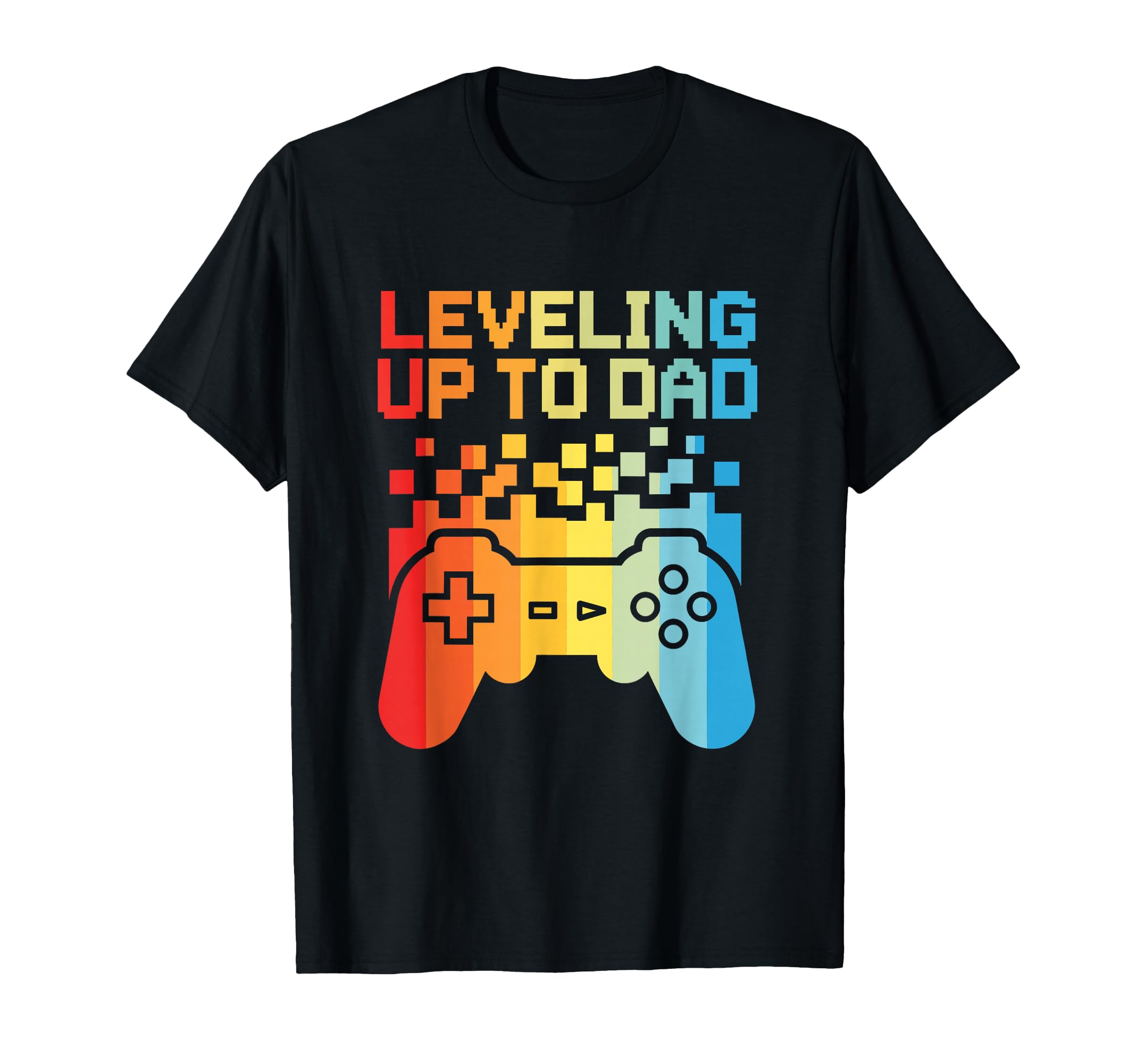Leveling Up To Dad Funny New Father T-Shirt - Minimalist Print Unisex - T-Shirt, Sweatshirt, Hoodie