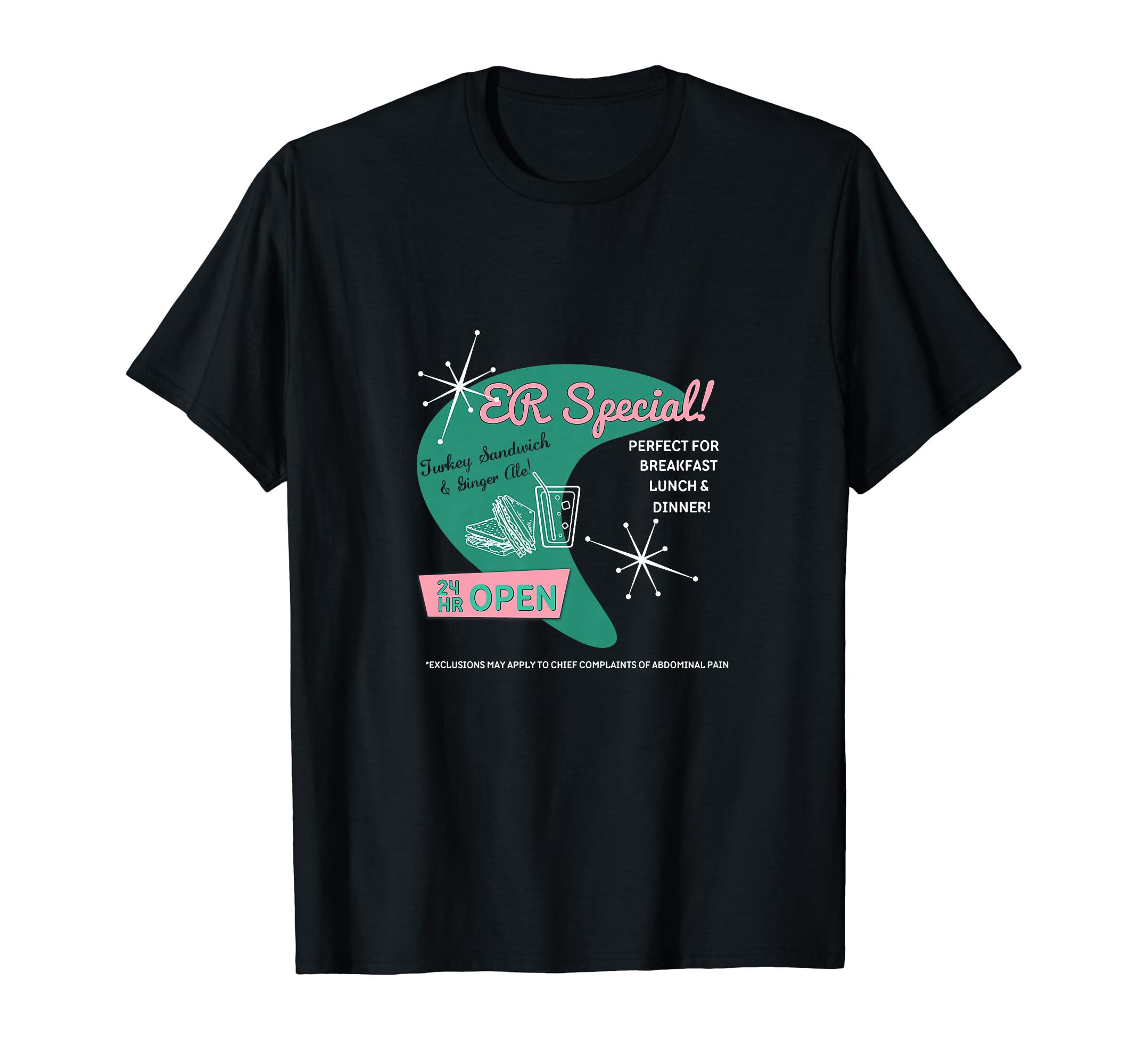Emergency Room Diner Nursing T-Shirt - Minimalist Print for Adults - T-Shirt, Sweatshirt, Hoodie