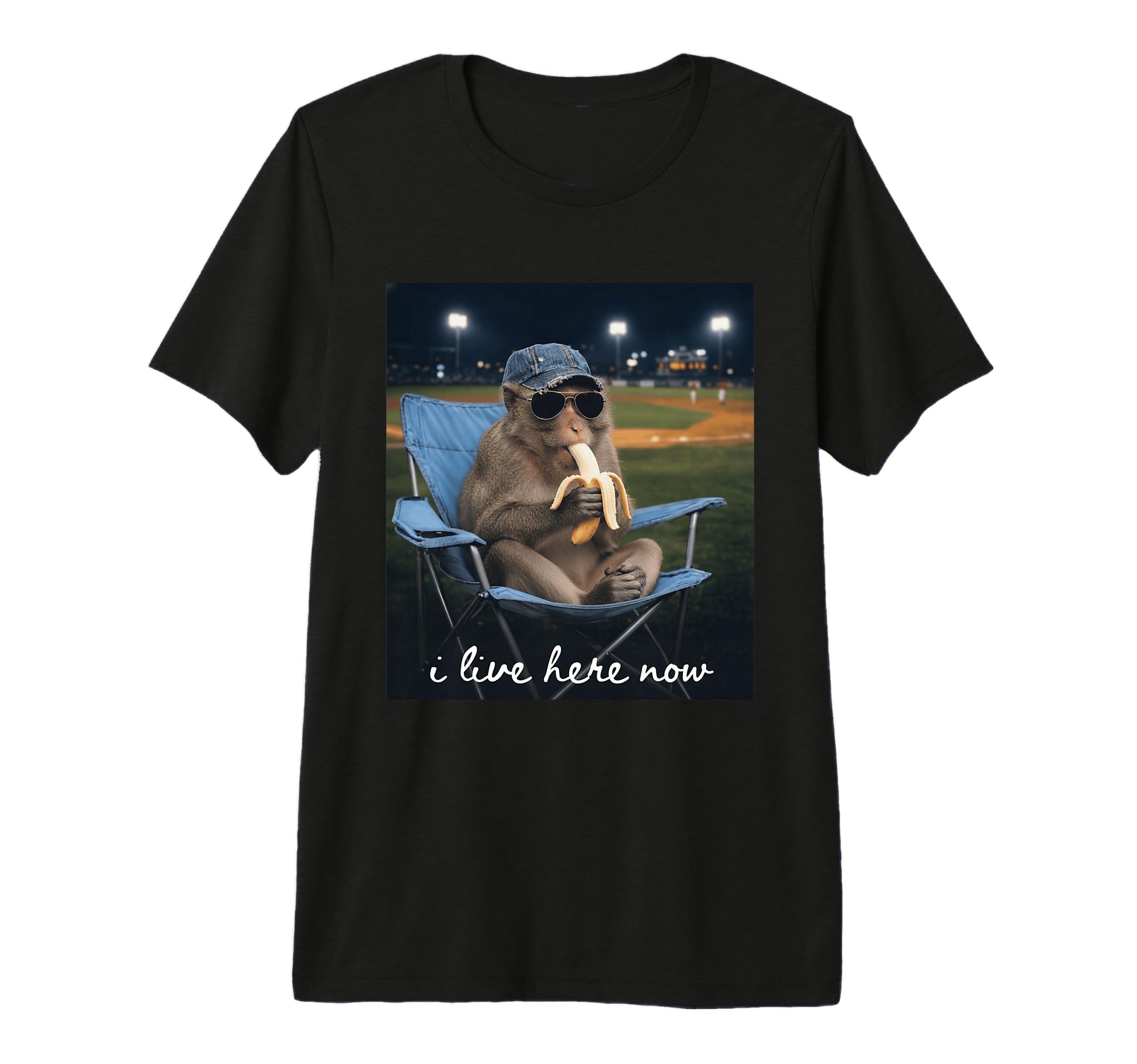 Funny Monkey Baseball Mom I Live T-Shirt - Aesthetic Graphic Men Women - T-Shirt, Sweatshirt, Hoodie