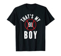 Thats My Jersey Number 91 Baseball T-Shirt - Casual Everyday Wear Unisex - T-Shirt, Sweatshirt, Hoodie