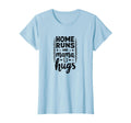 Home Runs And Mama Hugs Baseball Mom T-Shirt - Unique Graphic Men Women - T-Shirt, Sweatshirt, Hoodie