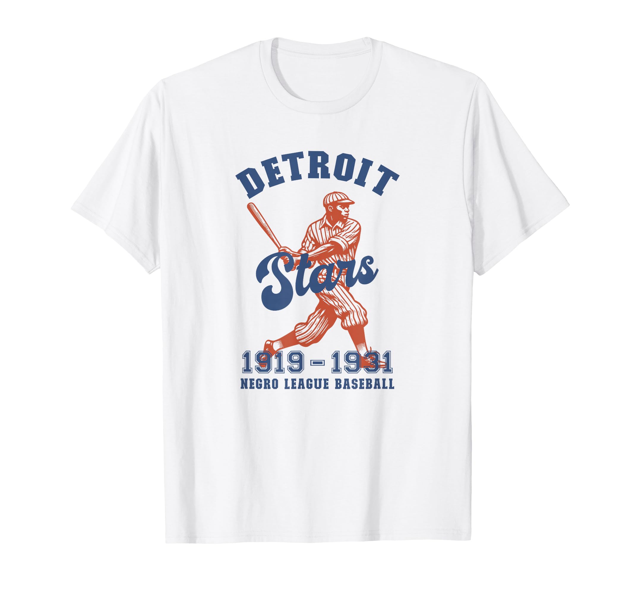 Detroit Negro League Baseball Black T-Shirt - Aesthetic Graphic Unisex - T-Shirt, Sweatshirt, Hoodie