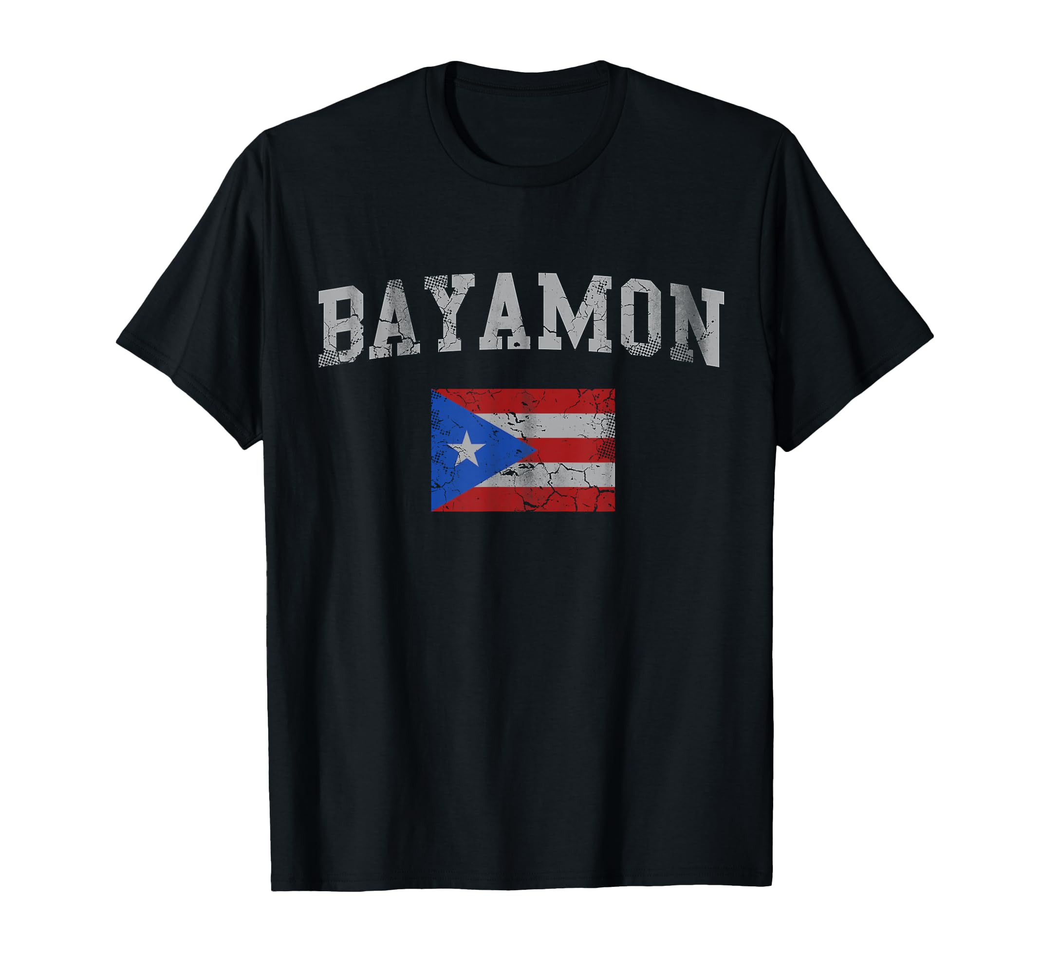 Bayamon Puerto Rico Flag Distressed T-Shirt - Aesthetic Graphic Unisex - T-Shirt, Sweatshirt, Hoodie