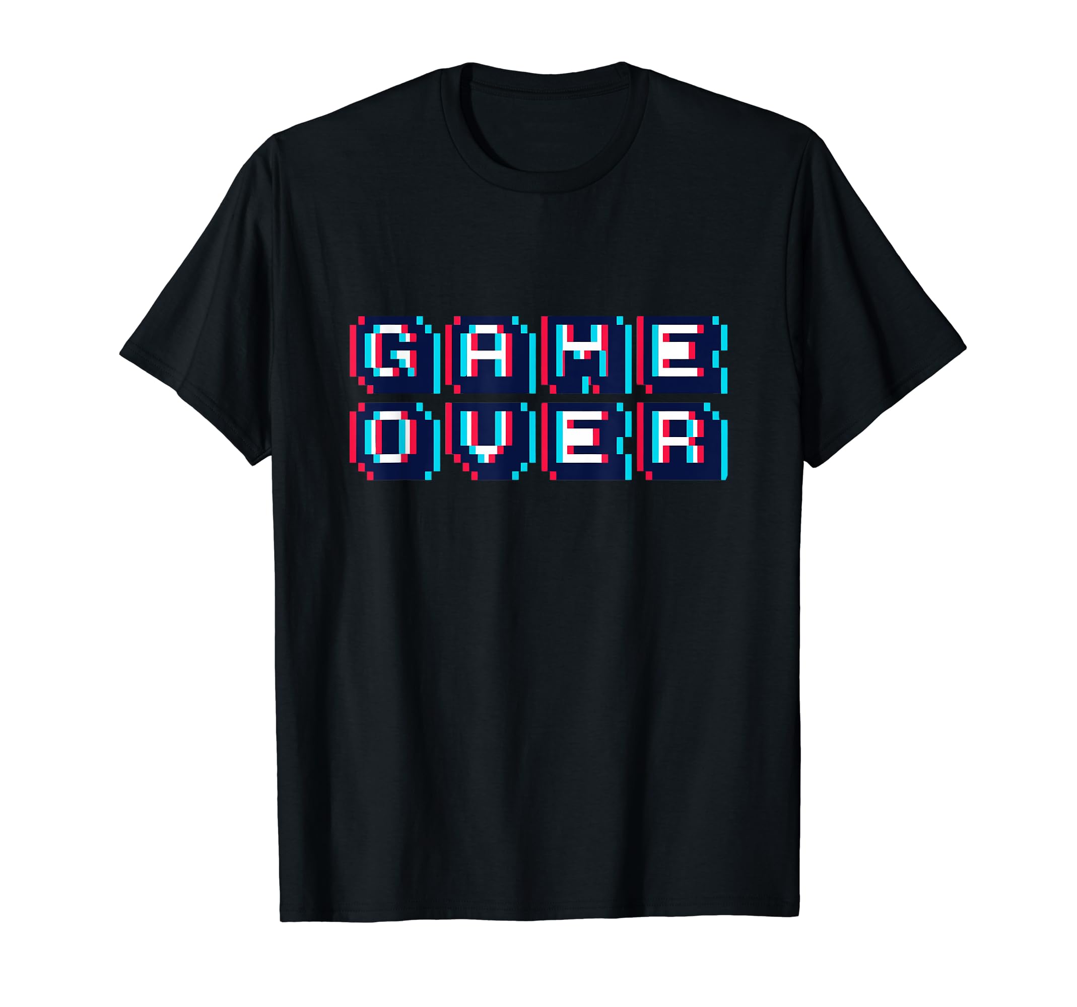 3D Arcade Game Over Video Games Gaming T-Shirt - Minimalist Print Unisex - T-Shirt, Sweatshirt, Hoodie