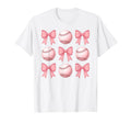Baseball Mom Sister Coquette Bows Teen T-Shirt - Graphic Print Men Women - T-Shirt, Sweatshirt, Hoodie