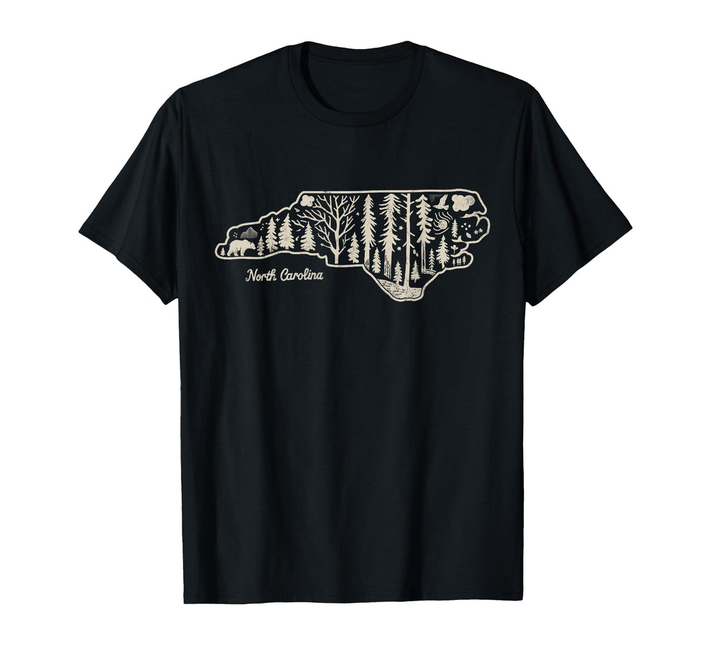 North Carolina Usa Outdoor T-Shirt - Trendy Graphic for Adults - T-Shirt, Sweatshirt, Hoodie