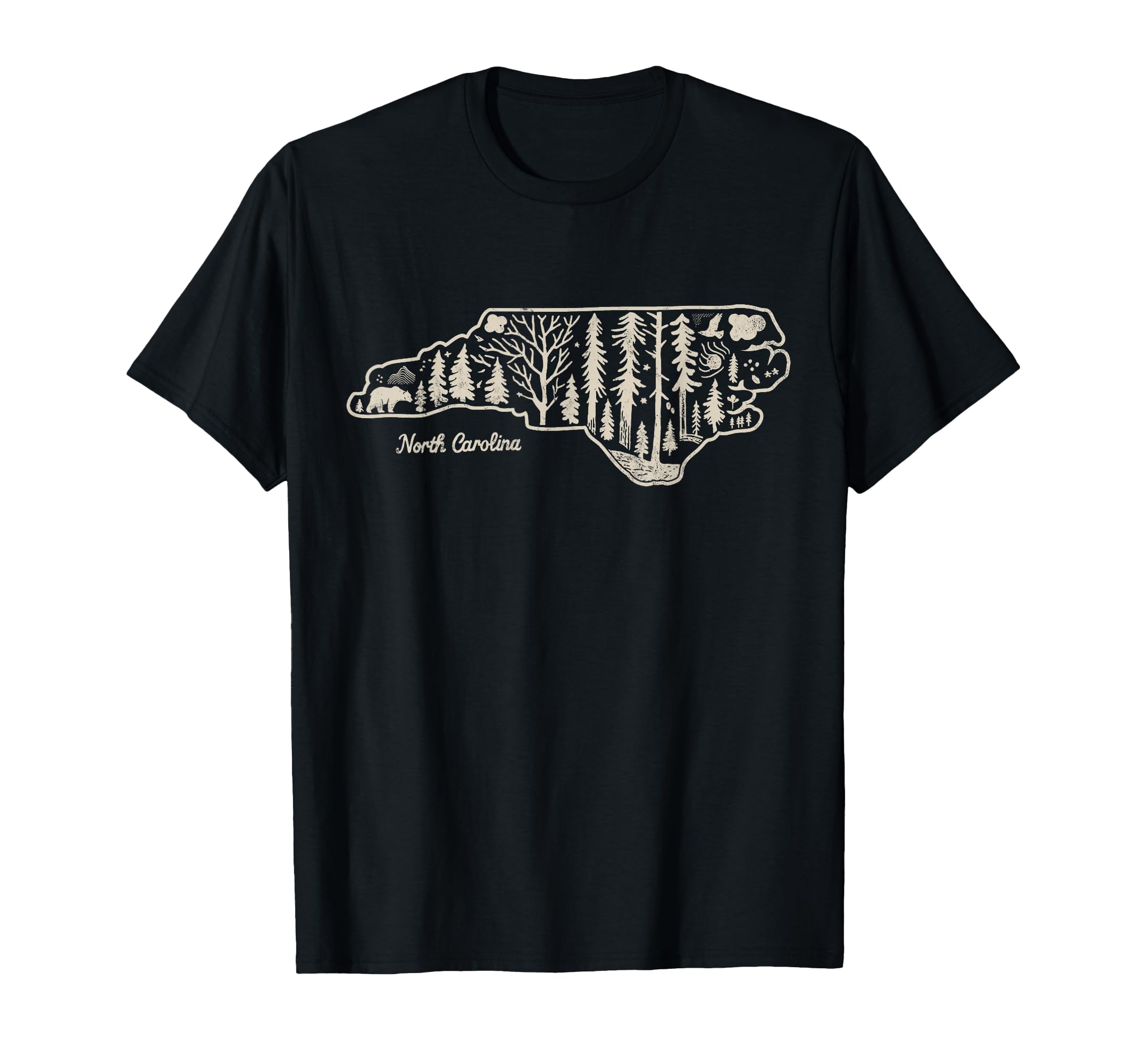 North Carolina Usa Outdoor T-Shirt - Trendy Graphic for Adults - T-Shirt, Sweatshirt, Hoodie