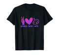 Peace Love Art T-Shirt - Unique Graphic for Adults - T-Shirt, Sweatshirt, Hoodie