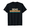 Reno Nevada 70S Stripes T-Shirt - Novelty Apparel for Adults - T-Shirt, Sweatshirt, Hoodie
