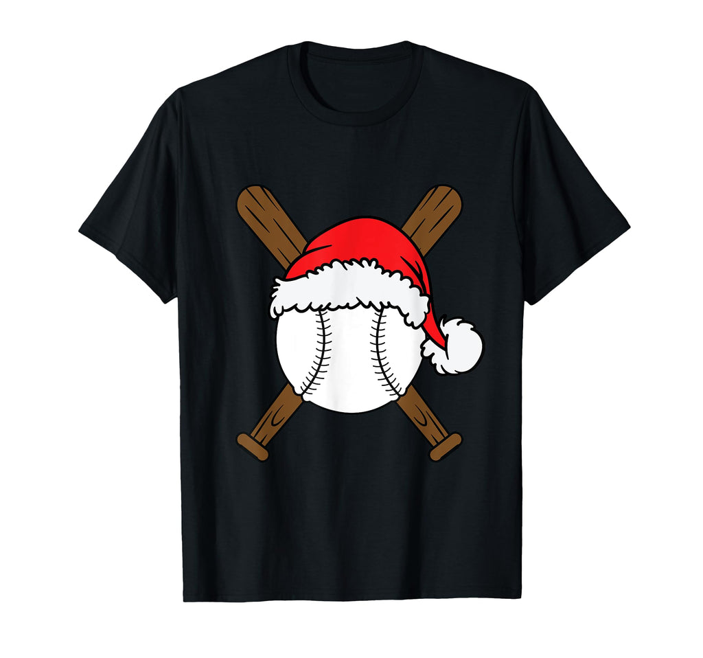 Baseball Player Santa Sports T-Shirt - Minimalist Print for Adults - T-Shirt, Sweatshirt, Hoodie