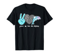 Dolphin Peace Love Dolphin T-Shirt - Minimalist Print Unisex - T-Shirt, Sweatshirt, Hoodie