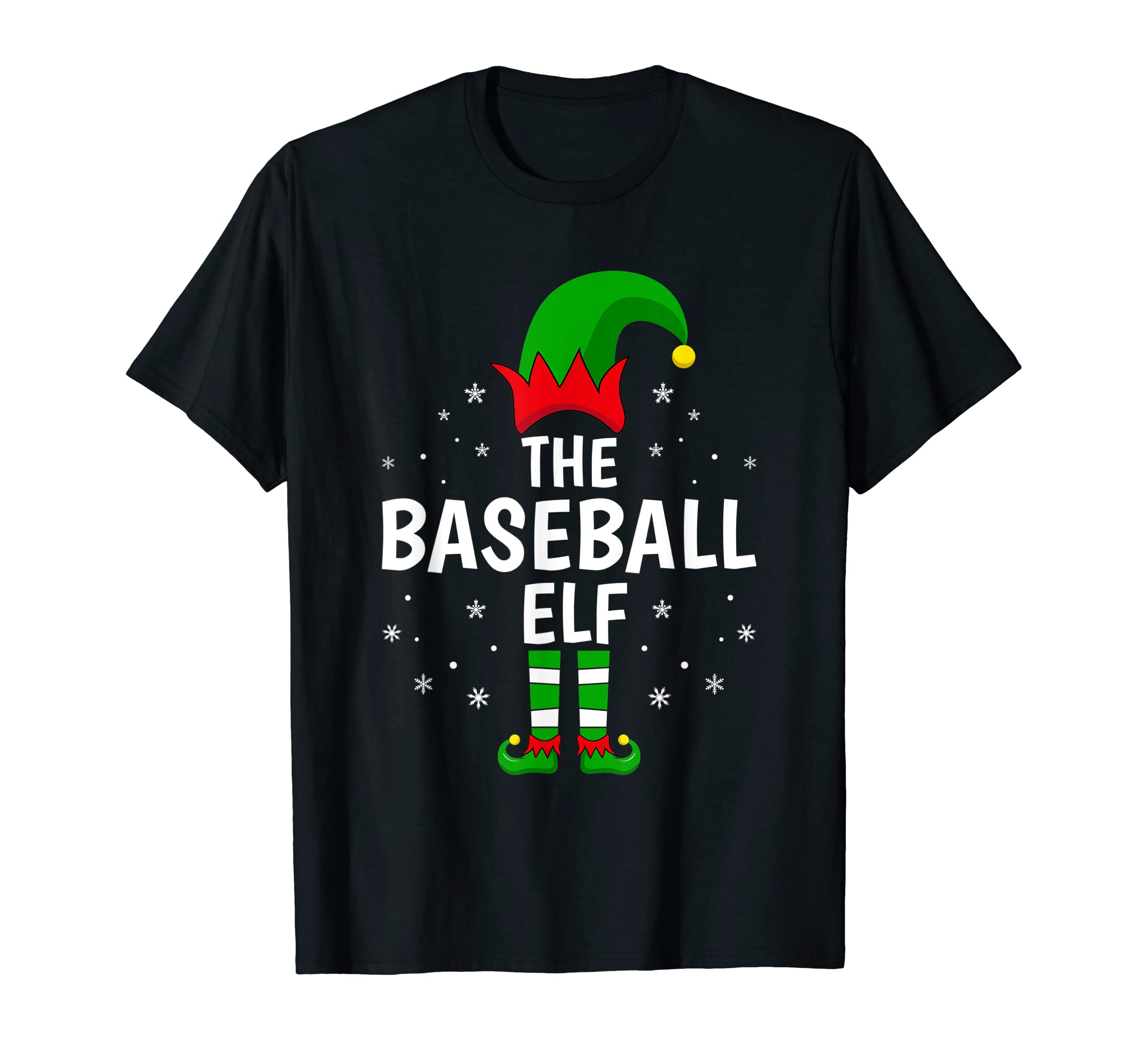 Baseball Elf Matching Family Funny T-Shirt - Unique Graphic for Adults - T-Shirt, Sweatshirt, Hoodie