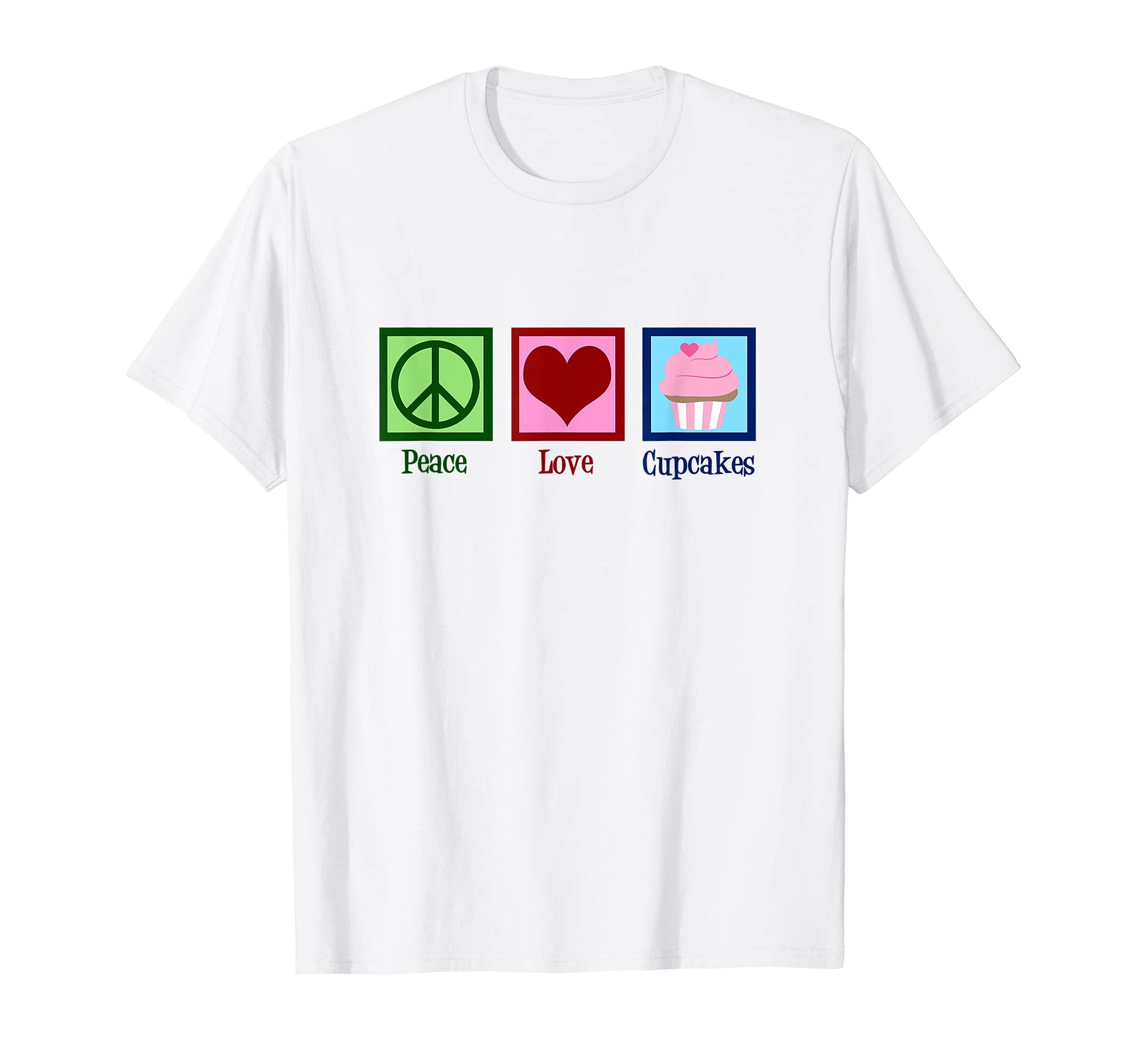 Peace Love Cupcakes T-Shirt - Aesthetic Graphic Men Women - T-Shirt, Sweatshirt, Hoodie