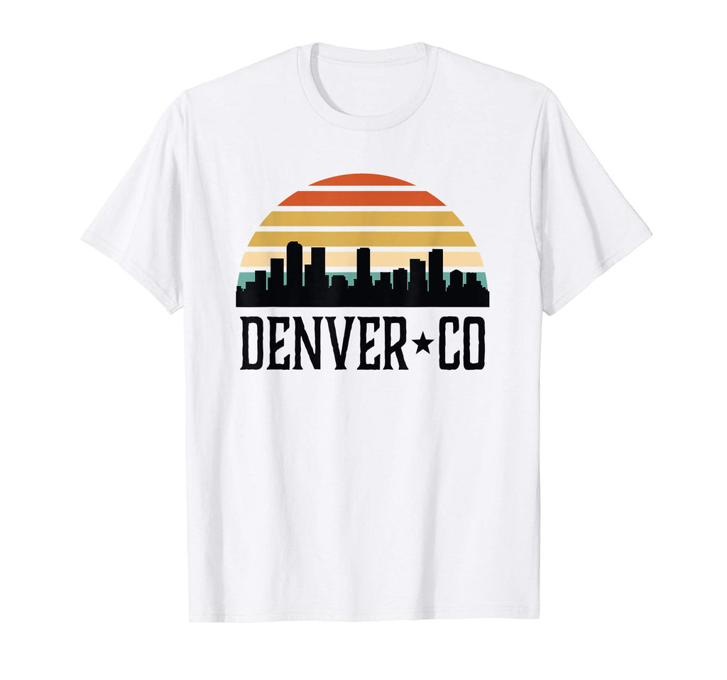 Denver Colorado Sunset Skyline Gift T-Shirt - Trendy Graphic Unisex - T-Shirt, Sweatshirt, Hoodie