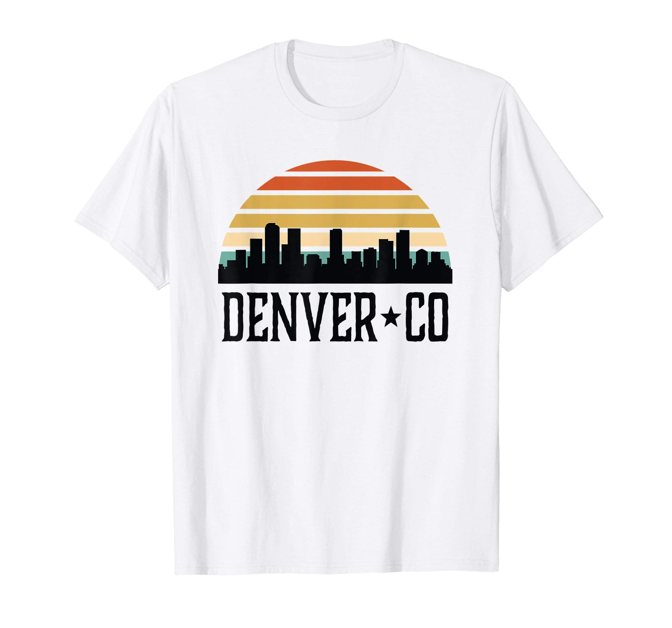 Denver Colorado Sunset Skyline Gift T-Shirt - Trendy Graphic Unisex - T-Shirt, Sweatshirt, Hoodie
