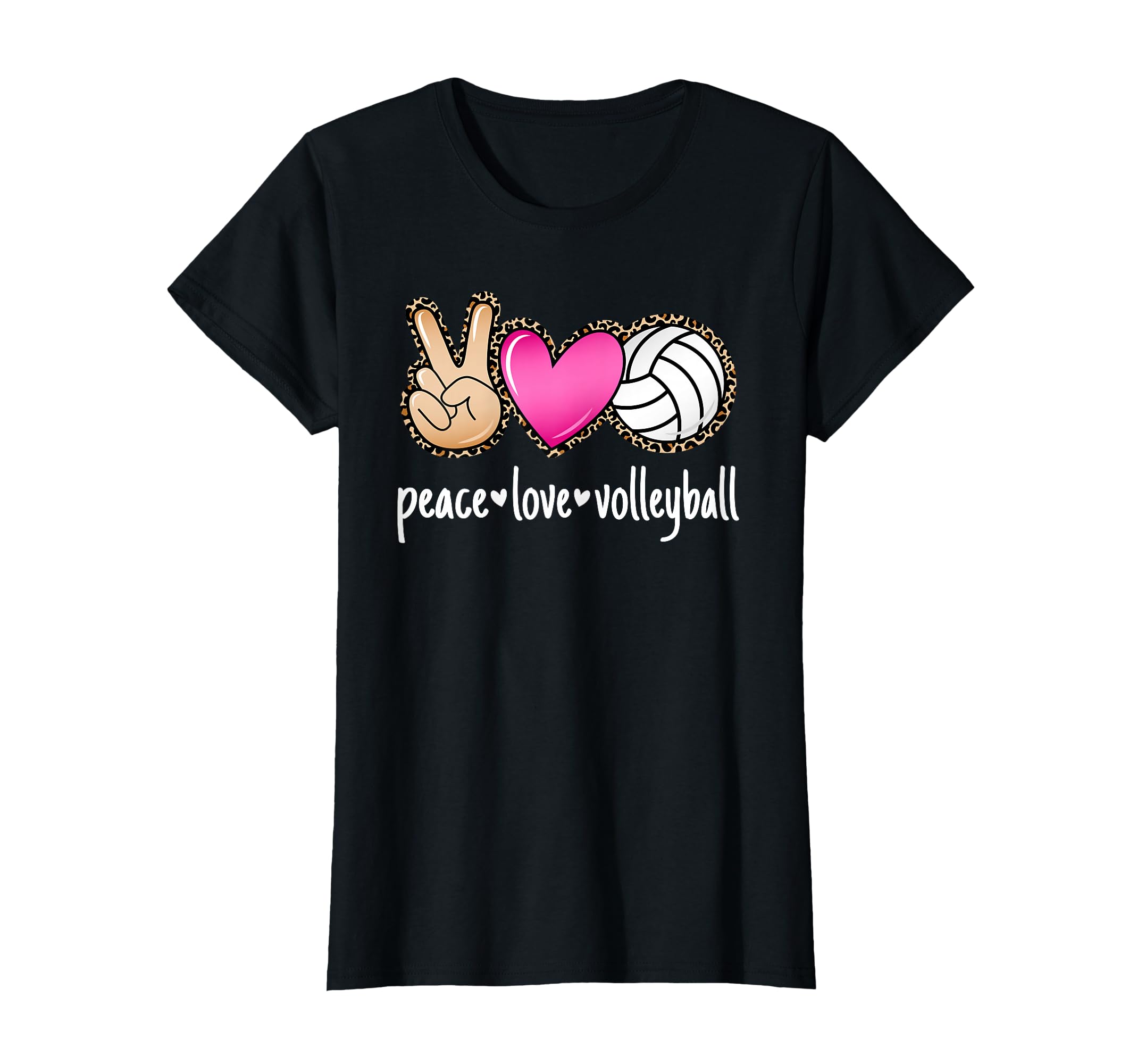 Peace Love Volleyball Volleyball T-Shirt - Streetwear Style for Adults - T-Shirt, Sweatshirt, Hoodie