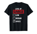 Level Savage Low Medium Aries Novelty T-Shirt - Minimalist Print Men Women - T-Shirt, Sweatshirt, Hoodie