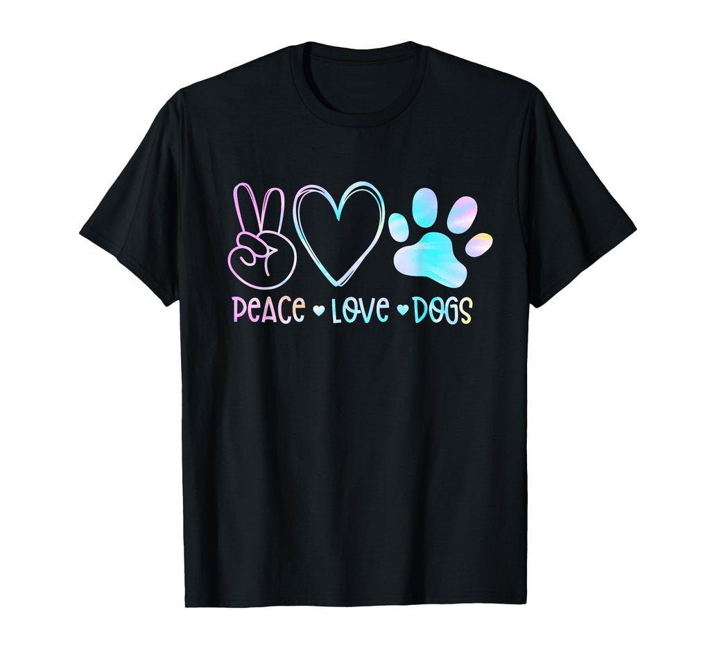 Peace Love Rescue Dog Lover Parent T-Shirt - Casual Everyday Wear Unisex - T-Shirt, Sweatshirt, Hoodie