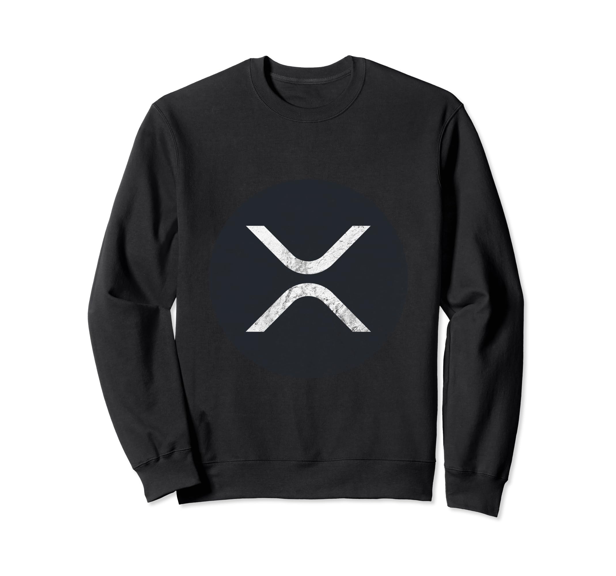 Ripple Xrp Crypto Distressed Logo Sweatshirt - Trendy Graphic for Adults - T-Shirt, Sweatshirt, Hoodie