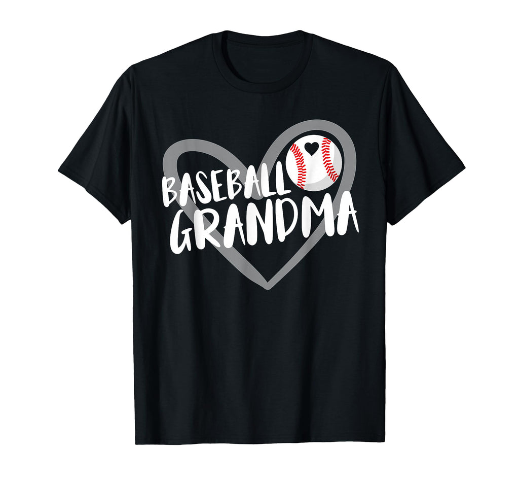 Baseball Grandma Heart T-Shirt - Custom Art Print Unisex - T-Shirt, Sweatshirt, Hoodie