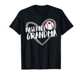 Baseball Grandma Heart T-Shirt - Custom Art Print Unisex - T-Shirt, Sweatshirt, Hoodie