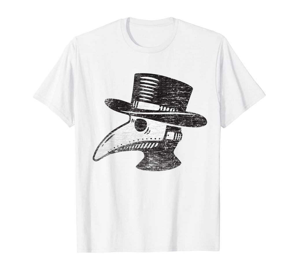Distressed Plague Doctor T-Shirt - Unique Graphic Men Women - T-Shirt, Sweatshirt, Hoodie