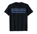 Nebraska Volleyball Varsity Blue Text T-Shirt - Novelty Apparel for Adults - T-Shirt, Sweatshirt, Hoodie