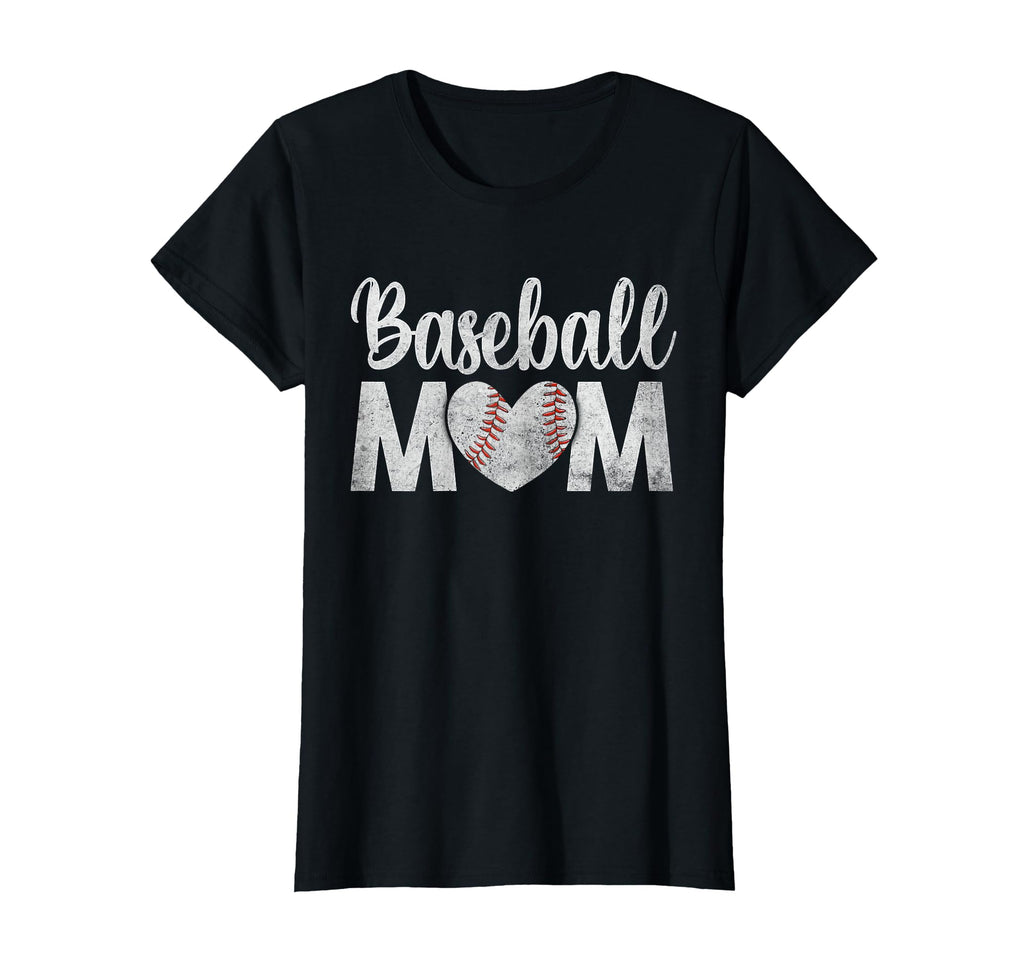 Baseball Mom Mothers Day Baseball Heart T-Shirt - Graphic Print for Adults - T-Shirt, Sweatshirt, Hoodie