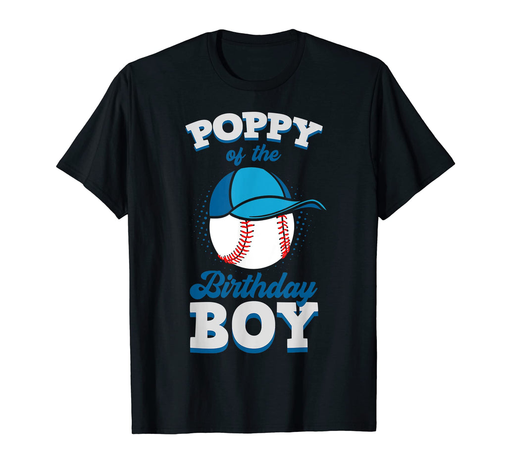 Poppy Birthday Baseball Theme Family T-Shirt - Aesthetic Graphic Unisex - T-Shirt, Sweatshirt, Hoodie