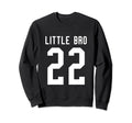 Number 22 Little Bro Biggest Fan Sweatshirt - Aesthetic Graphic for Adults - T-Shirt, Sweatshirt, Hoodie