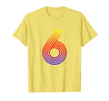 Number 6 Birthday Gift Disco Rainbow T-Shirt - Graphic Print Men Women - T-Shirt, Sweatshirt, Hoodie
