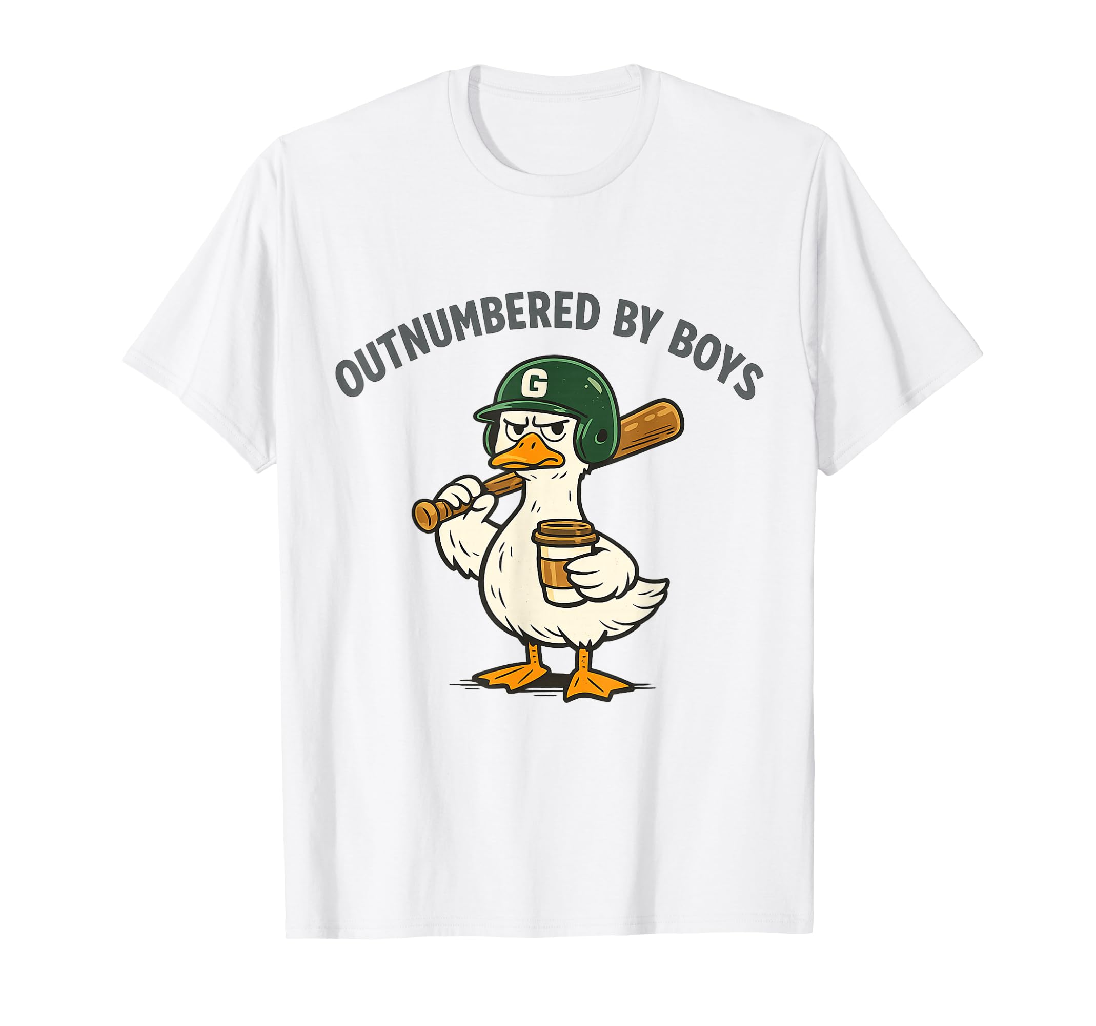 Outnumbered Funny Mom Baseball T-Shirt - Casual Everyday Wear for Adults - T-Shirt, Sweatshirt, Hoodie
