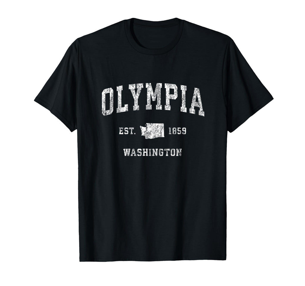 Olympia Washington Wa Athletic Sports T-Shirt - Unique Graphic for Adults - T-Shirt, Sweatshirt, Hoodie