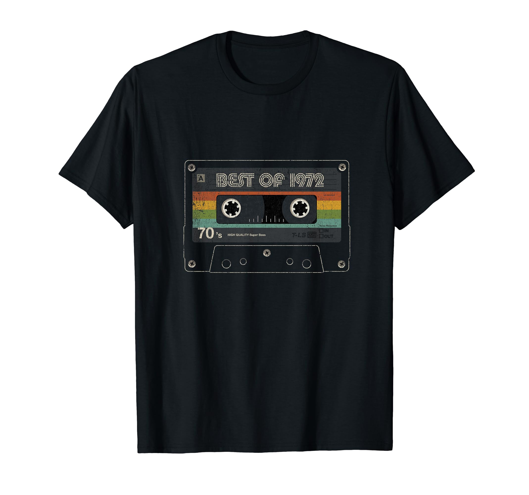 Best 1972 Cassette Tape 47 Years T-Shirt - Casual Everyday Wear Men Women - T-Shirt, Sweatshirt, Hoodie