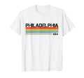Philadelphia 80S Stripes T-Shirt - Minimalist Print Men Women - T-Shirt, Sweatshirt, Hoodie