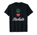 Gift Bachata Music Lovers Peace Love T-Shirt - Custom Art Print Men Women - T-Shirt, Sweatshirt, Hoodie
