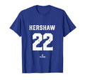 Clayton Kershaw 22 Mlbpa Los Angeles T-Shirt - Casual Everyday Wear Unisex - T-Shirt, Sweatshirt, Hoodie