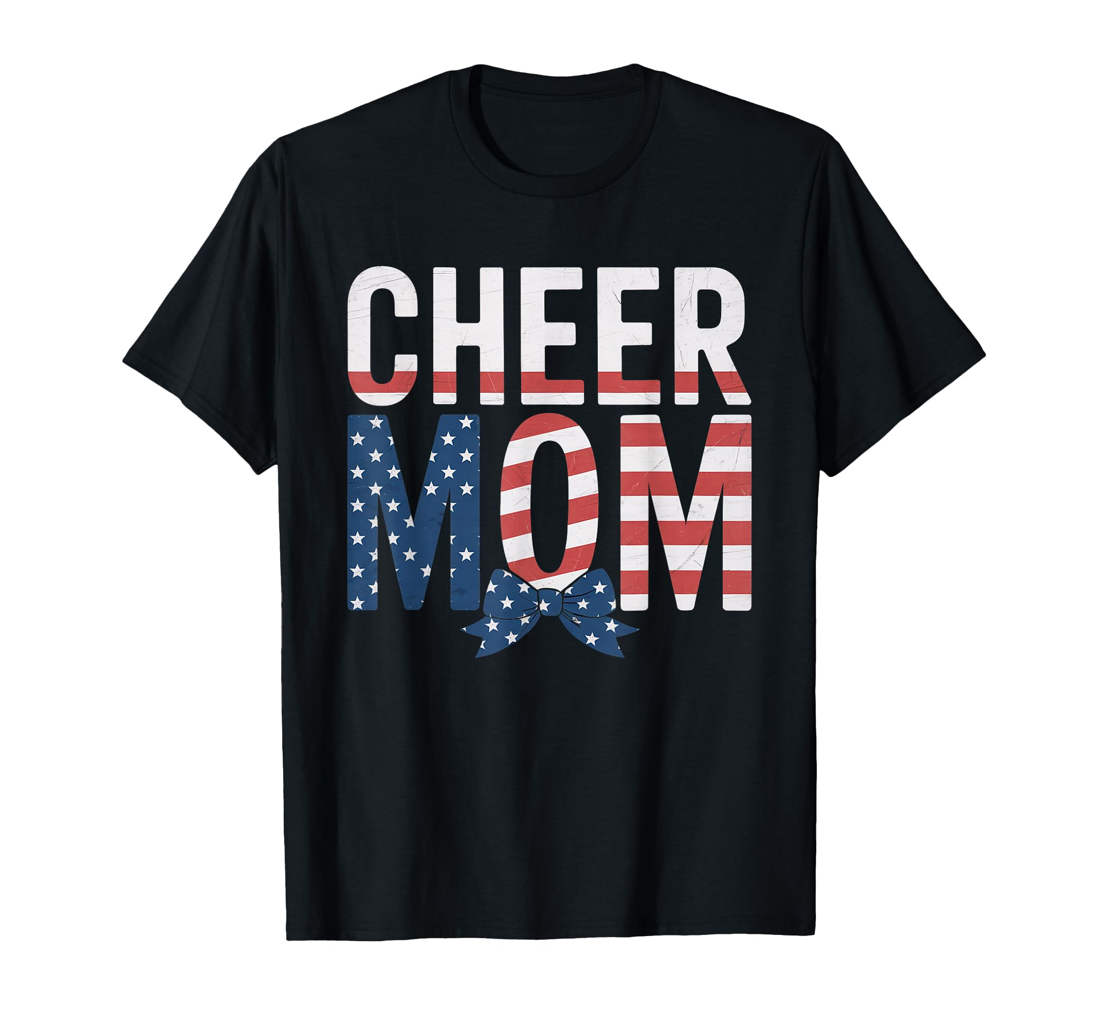 Cheer Mom Mother Bow Cheerleader Game Day T-Shirt - Unique Graphic Unisex - T-Shirt, Sweatshirt, Hoodie
