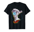 Vaporwave Statue David Bust Skull T-Shirt - Unique Graphic for Adults - T-Shirt, Sweatshirt, Hoodie