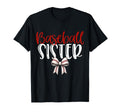 Baseball Sister Coquette Bow Game Day T-Shirt - Graphic Print Unisex - T-Shirt, Sweatshirt, Hoodie