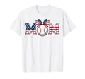 Baseball Mama American Flag Baseball T-Shirt - Fun Novelty Design Unisex - T-Shirt, Sweatshirt, Hoodie