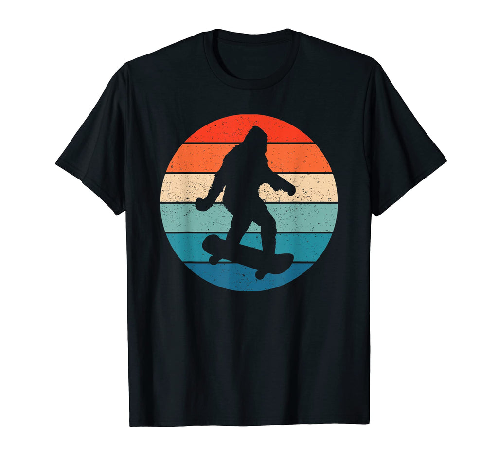 Longboard Bigfoot Skateboard Sasquatch T-Shirt - Minimalist Print Unisex - T-Shirt, Sweatshirt, Hoodie